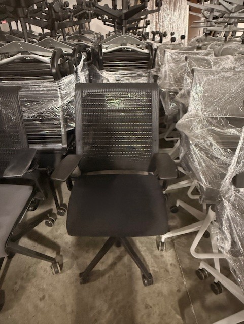 Steelcase Think Chairs with Black Mesh Back