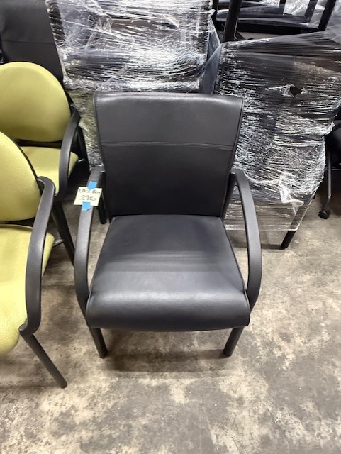 Black Square Back Guest Chairs