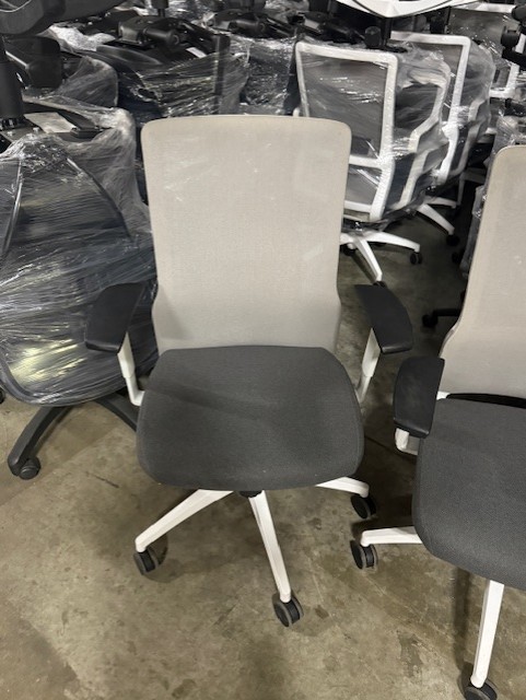 Novo Task Chairs with Gray Mesh Back