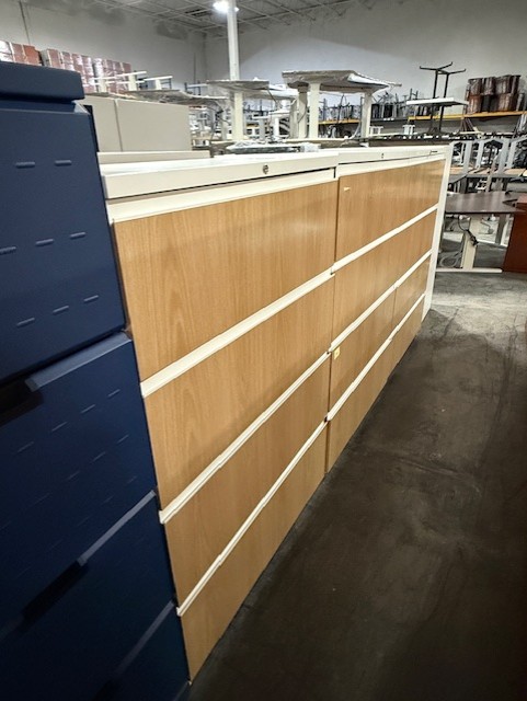 4-Drawer Lateral Files with Wood Front
