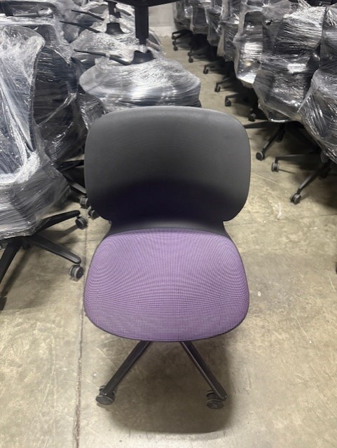 Haworth Chairs with Purple or Green Seat