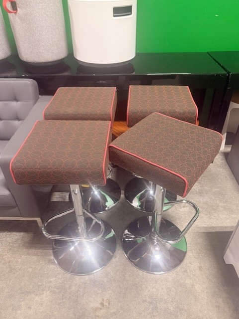 Contemporary Stools with Square Seat