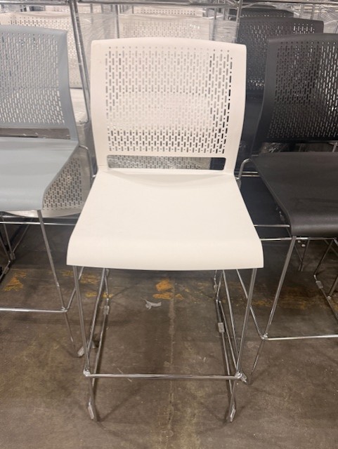 National White and Black Barstools