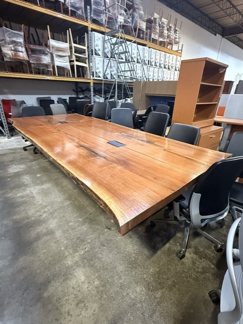 12' Live Edge Conference Table