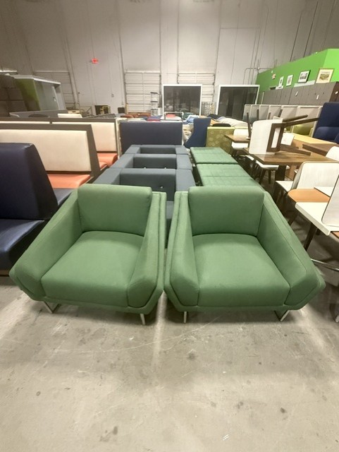 Sage Green Club Chairs